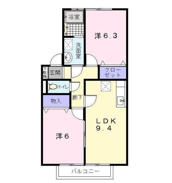 プルーニア天美　Ｂ棟