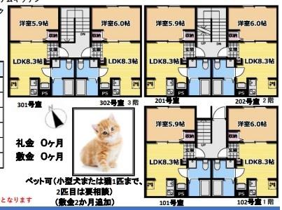 佐倉市上座のアパート