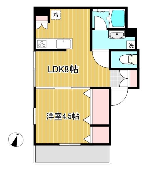 ハイツ田辺(間取り)