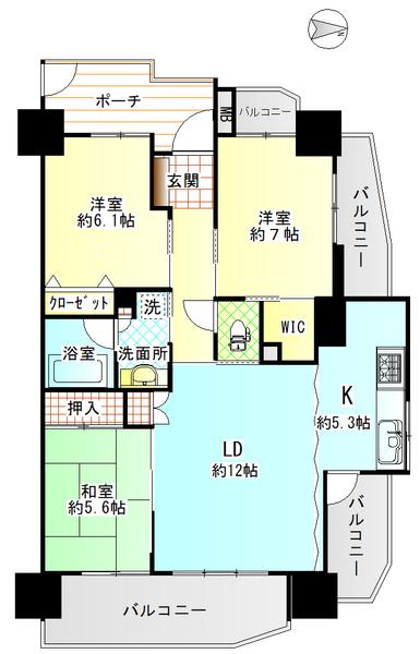 サーパス日乃出町公園B棟907号