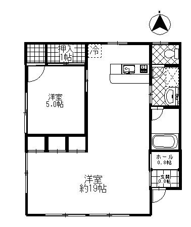 万野原新田1階貸事務所