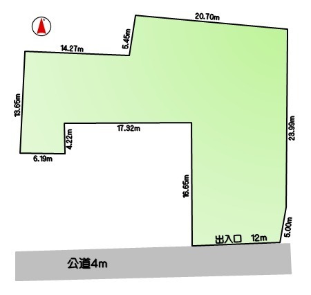 碧南市田尻町1丁目　貸地