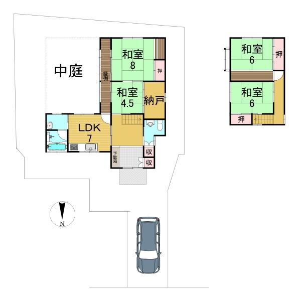 小倉町寺内貸家