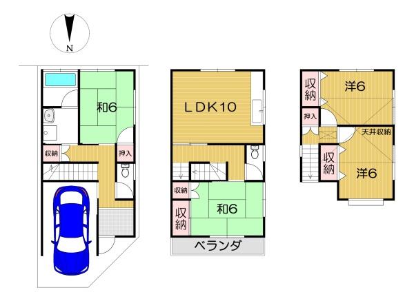 小倉町南堀池貸家