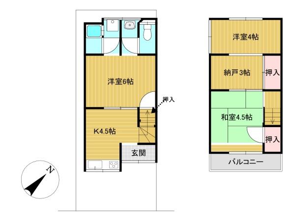 小倉町南堀池貸家