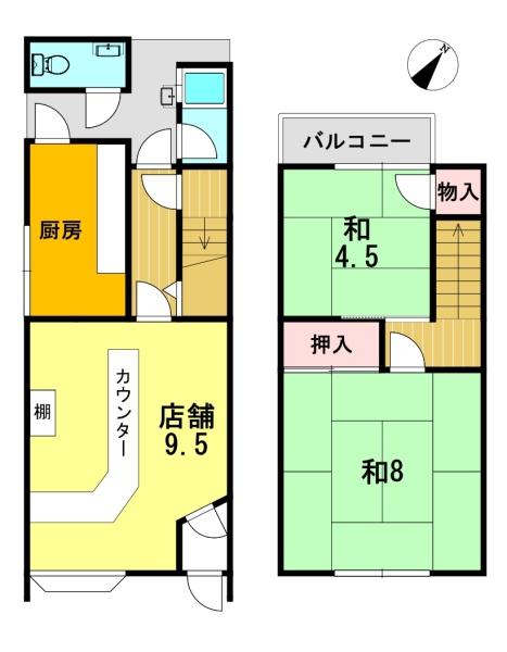 宇治市小倉町南浦の店舗（一戸建）