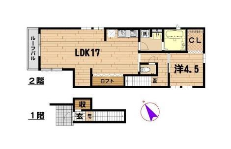 横浜市西区久保町のテラスハウス