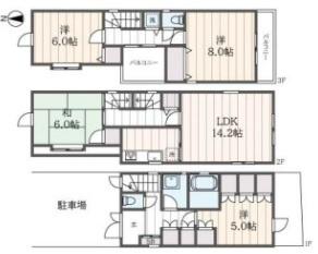 横浜市神奈川区松本町３丁目の貸家
