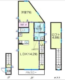 横浜市神奈川区西神奈川３丁目のテラスハウス