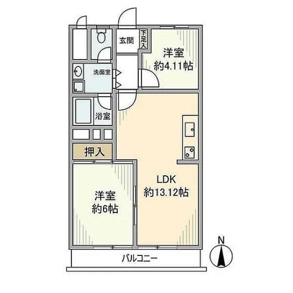 富士見ヶ丘永谷コーポラス(間取り)