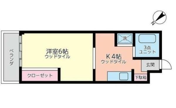 横浜市西区岡野2丁目のマンション(間取り)