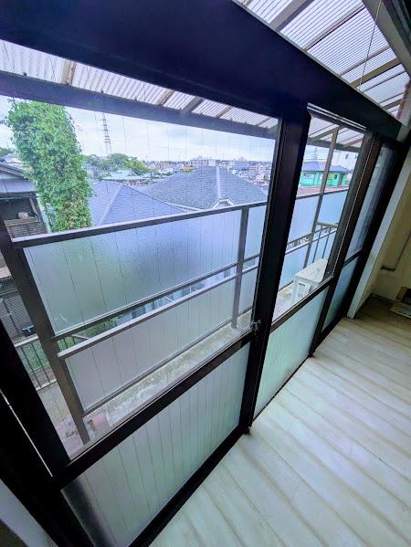 横浜市港北区篠原台町のテラスハウス(バルコニー)