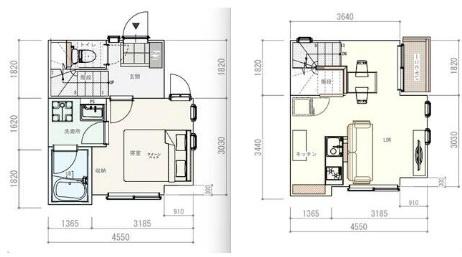 横浜市保土ケ谷区川島町のテラスハウス(間取り)