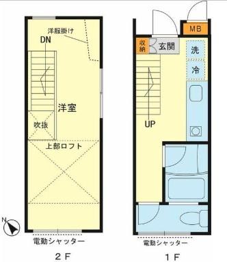 横浜市西区浅間町３丁目のテラスハウス