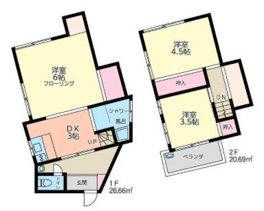 横浜市神奈川区神之木台の貸家