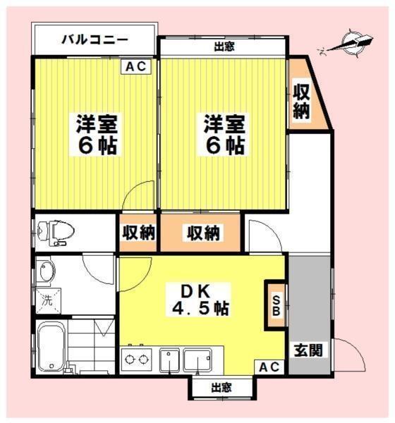 横浜市西区境之谷のアパート