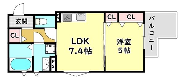 守口市東光町１丁目のアパート