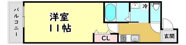 守口市松下町のアパート(間取り)