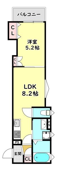 門真市古川町のアパート
