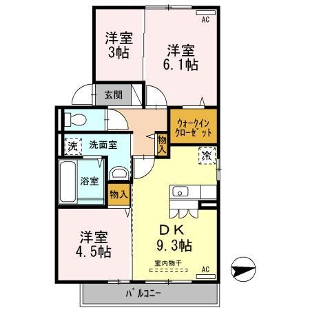 四條畷市中野本町のアパート