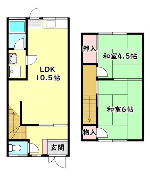 寝屋川市堀溝１丁目のテラスハウス