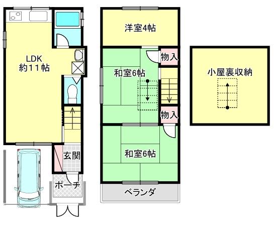 寝屋川市萱島東１丁目の貸家