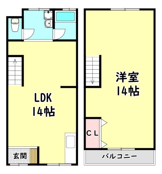 門真市舟田町のテラスハウス
