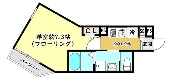 四條畷市岡山東２丁目のアパート