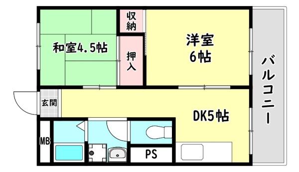 寝屋川市高柳栄町のアパート