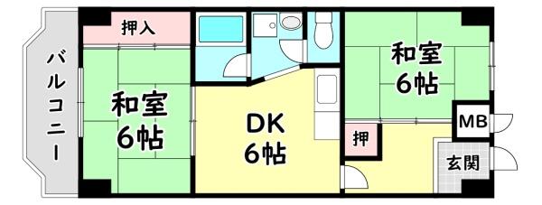 寝屋川市萱島信和町のマンション