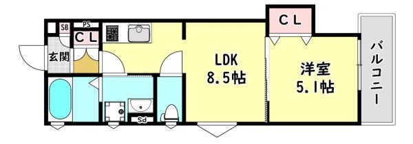 寝屋川市池田１丁目のアパート