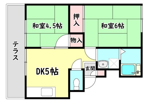 寝屋川市高柳５丁目のハイツ