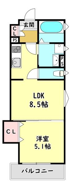 寝屋川市田井町のアパート