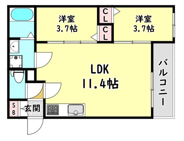 守口市藤田町３丁目のアパート