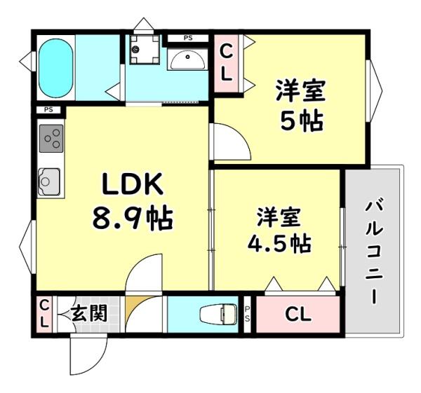 門真市上野口町のアパート