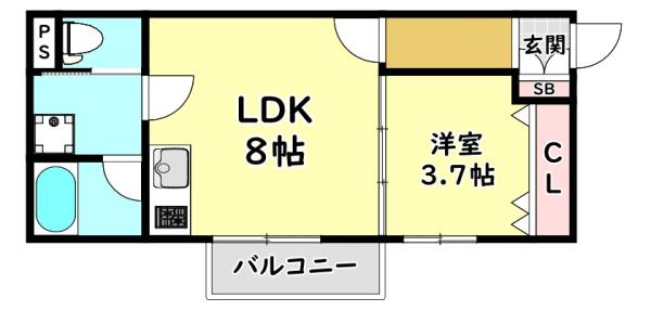 門真市城垣町のアパート