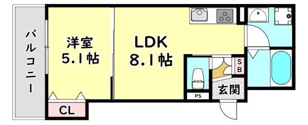 寝屋川市萱島東１丁目のアパート