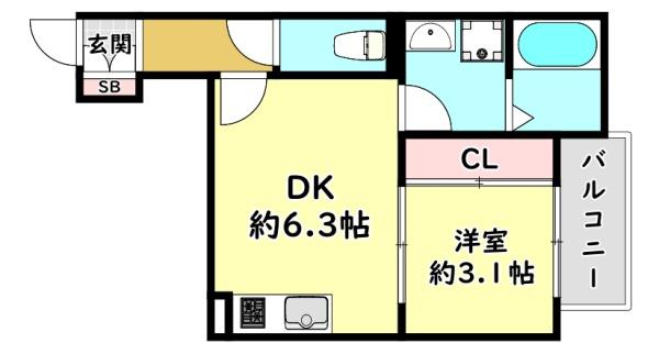 四條畷市岡山東３丁目のアパート