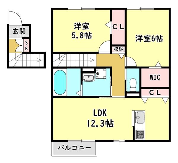 四條畷市西中野１丁目のアパート
