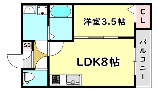 寝屋川市中神田町のハイツ