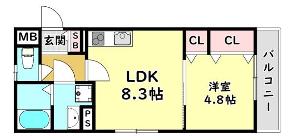 門真市上野口町のアパート