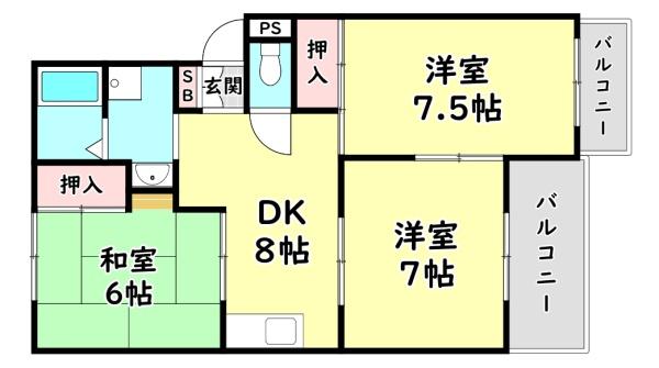 寝屋川市東神田町のマンション