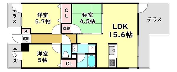 寝屋川市高柳５丁目のマンション
