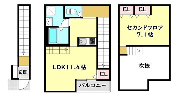 寝屋川市中神田町のアパート