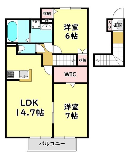 四條畷市中野本町のアパート