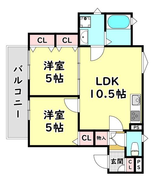 四條畷市中野本町のアパート