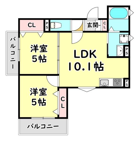 四條畷市中野本町のアパート