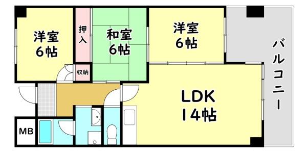 守口市橋波西之町２丁目のマンション