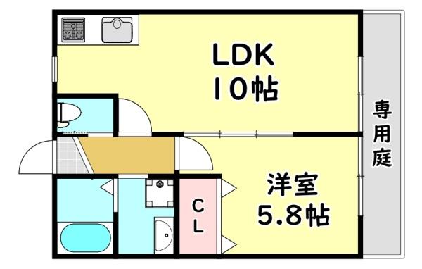 寝屋川市萱島桜園町のコーポ