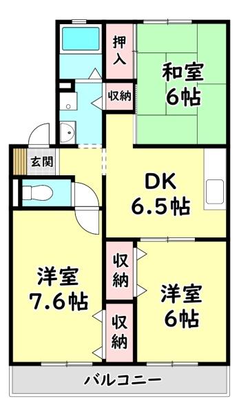 寝屋川市葛原２丁目のハイツ